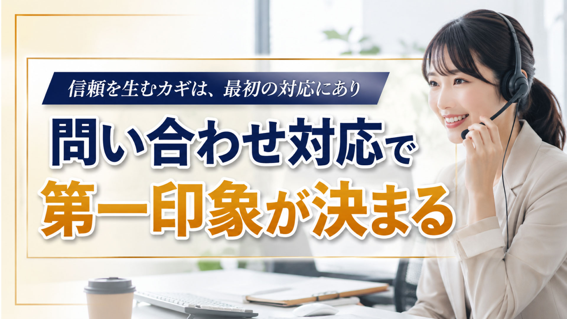 問い合わせ対応で第一印象が決まる？